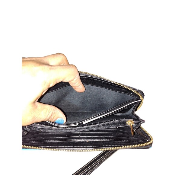 Fossil Leather Patchwork Wallet Wristlet   29 - Picture 5 of 12